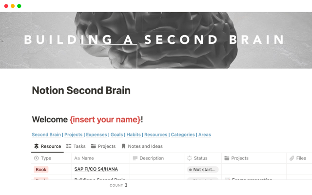 Notion Second Brain